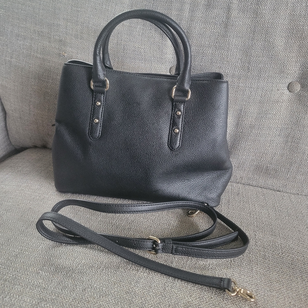 AUTHENTIC ♠️ Kate Spade Satchel & Crossbody (Black color) (Medium size) - Picture 3 of 13